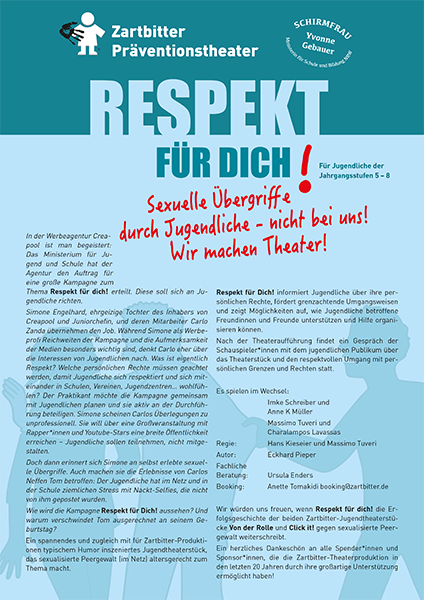 Plakat "Respekt für Dich" zum Download